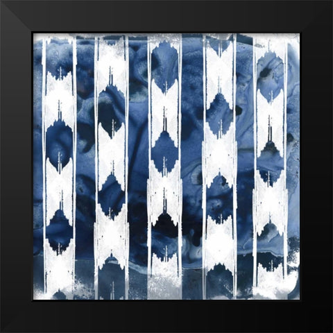Indigo Impression V Black Modern Wood Framed Art Print by Vess, June Erica