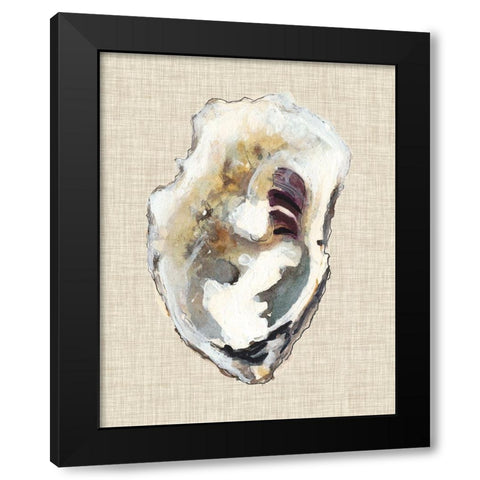 Oyster Shell Study I Black Modern Wood Framed Art Print with Double Matting by Willett, Michael