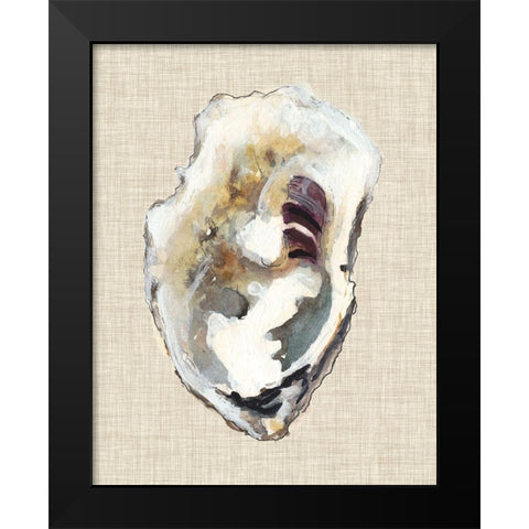 Oyster Shell Study I Black Modern Wood Framed Art Print by Willett, Michael