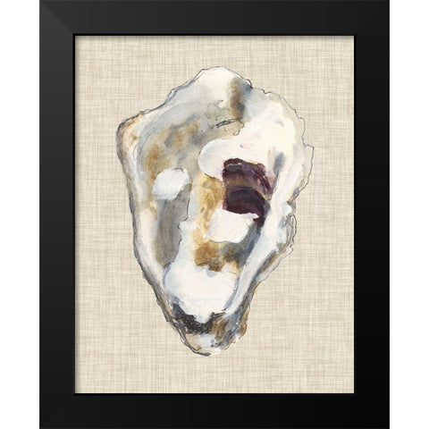Oyster Shell Study II Black Modern Wood Framed Art Print by Willett, Michael
