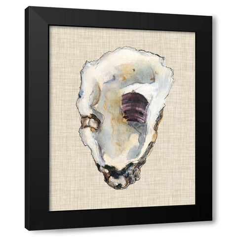 Oyster Shell Study III Black Modern Wood Framed Art Print with Double Matting by Willett, Michael