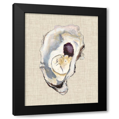 Oyster Shell Study IV Black Modern Wood Framed Art Print with Double Matting by Willett, Michael