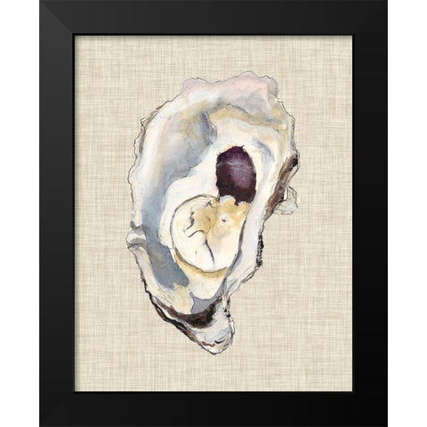 Oyster Shell Study IV Black Modern Wood Framed Art Print by Willett, Michael