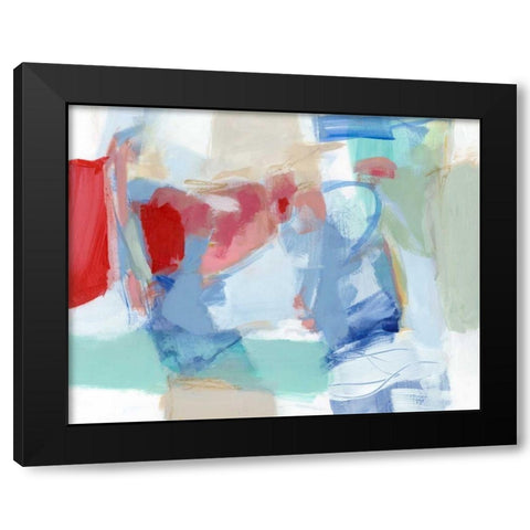 Roundabout I Black Modern Wood Framed Art Print by Long, Christina