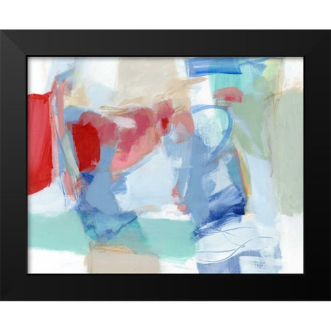 Roundabout I Black Modern Wood Framed Art Print by Long, Christina