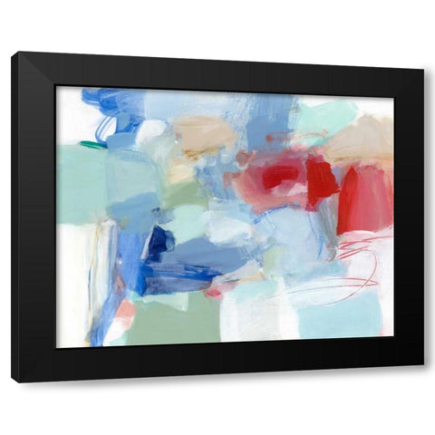Roundabout II Black Modern Wood Framed Art Print with Double Matting by Long, Christina