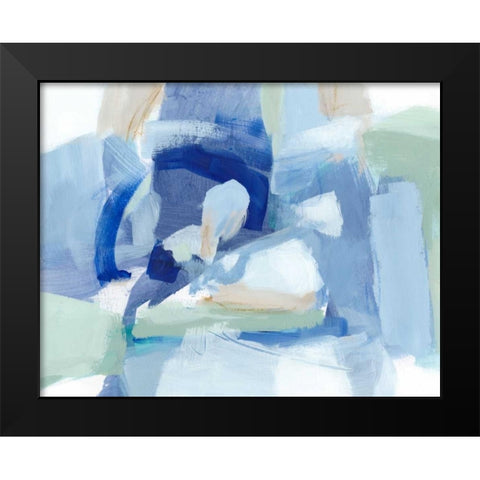 Blue Formation I Black Modern Wood Framed Art Print by Long, Christina