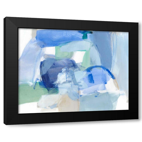 Blue Formation II Black Modern Wood Framed Art Print by Long, Christina