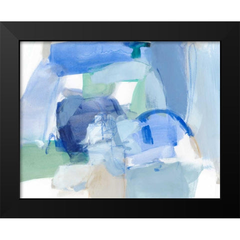 Blue Formation II Black Modern Wood Framed Art Print by Long, Christina