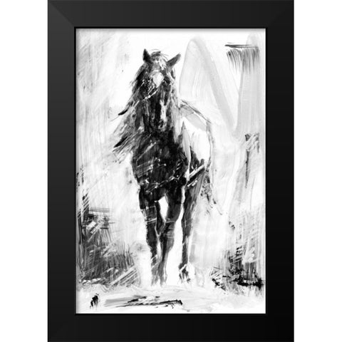 Rustic Stallion II Black Modern Wood Framed Art Print by Harper, Ethan