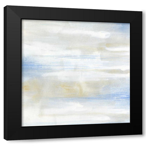 Shore Horizon I Black Modern Wood Framed Art Print by Vess, June Erica