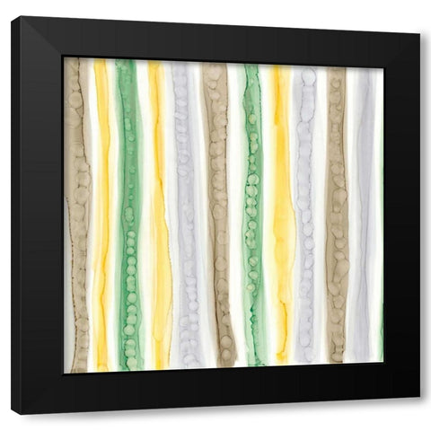 Color Contact I Black Modern Wood Framed Art Print by Stramel, Renee W.