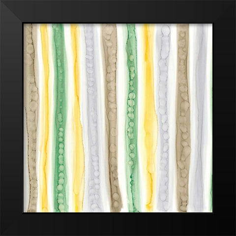 Color Contact I Black Modern Wood Framed Art Print by Stramel, Renee W.