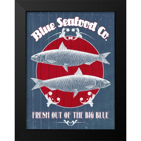 Seafood Co. IV Black Modern Wood Framed Art Print by Popp, Grace