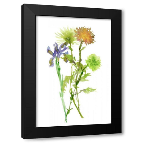 Summertime Daydream IV Black Modern Wood Framed Art Print with Double Matting by Wang, Melissa