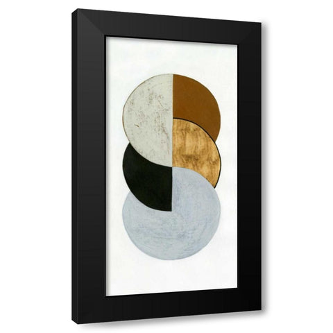 Stacked Coins I Black Modern Wood Framed Art Print by Popp, Grace
