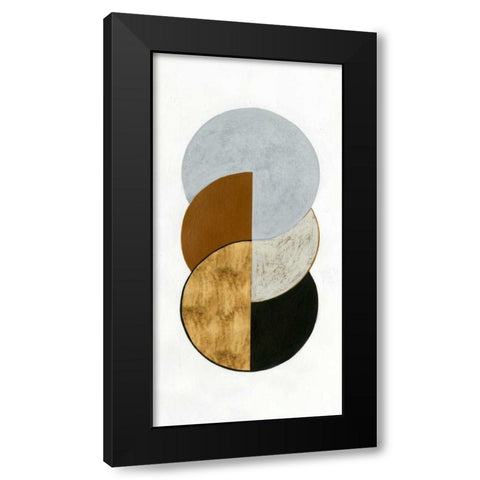 Stacked Coins II Black Modern Wood Framed Art Print by Popp, Grace