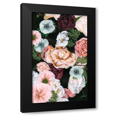 Noir Arrangement I Black Modern Wood Framed Art Print with Double Matting by Wang, Melissa