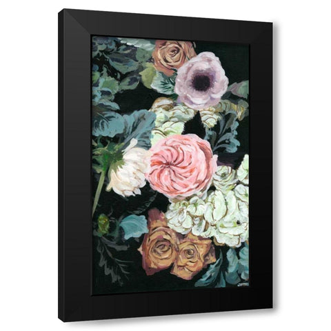 Noir Arrangement II Black Modern Wood Framed Art Print with Double Matting by Wang, Melissa