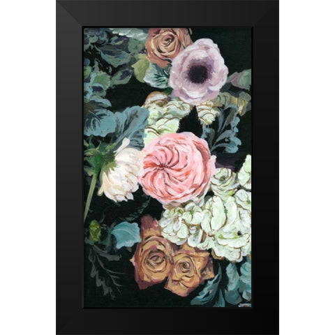 Noir Arrangement II Black Modern Wood Framed Art Print by Wang, Melissa