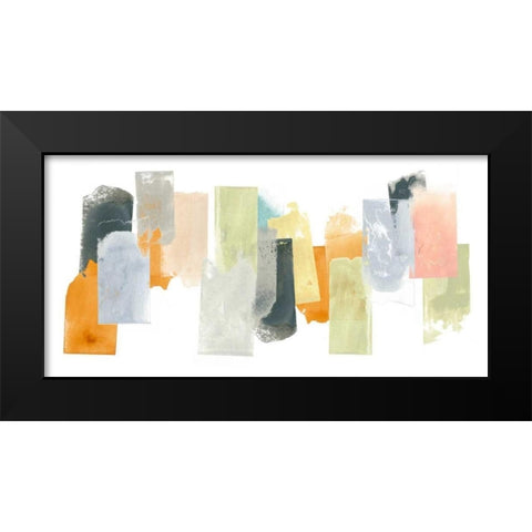Touchstone I Black Modern Wood Framed Art Print by Vess, June Erica