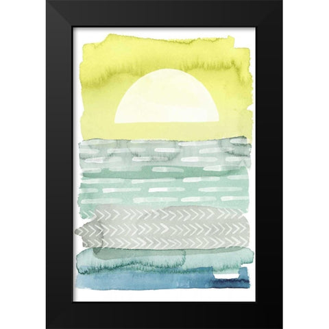 Sunrise Sea I Black Modern Wood Framed Art Print by Popp, Grace