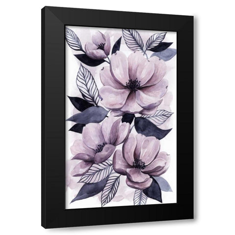 Lavender Burst II Black Modern Wood Framed Art Print with Double Matting by Popp, Grace