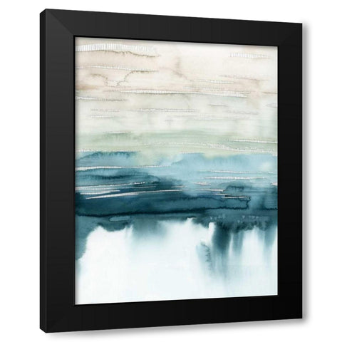 Organic Cascade I Black Modern Wood Framed Art Print by Popp, Grace