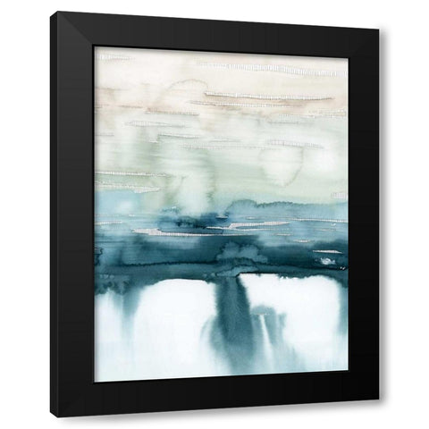 Organic Cascade II Black Modern Wood Framed Art Print by Popp, Grace