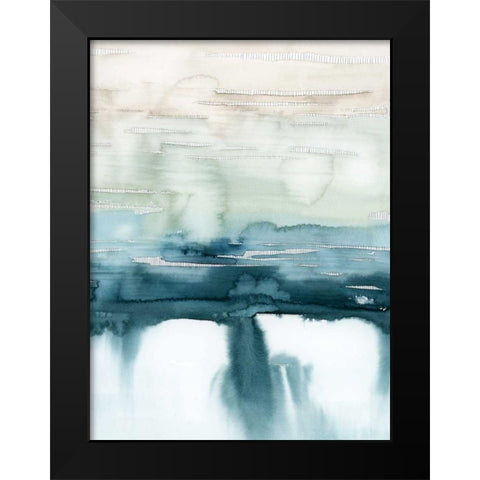 Organic Cascade II Black Modern Wood Framed Art Print by Popp, Grace