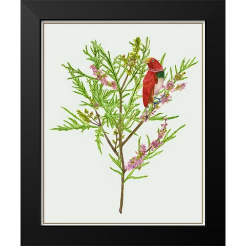 Urtica Cannabina I Black Modern Wood Framed Art Print by Wang, Melissa