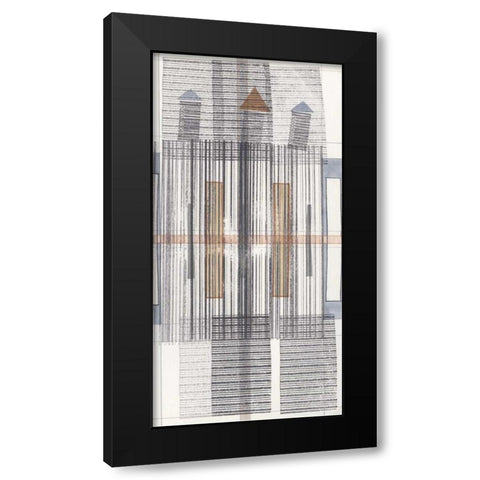Pinnacle III Black Modern Wood Framed Art Print with Double Matting by Galapon, Nikki