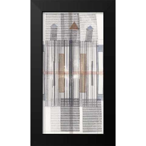 Pinnacle III Black Modern Wood Framed Art Print by Galapon, Nikki