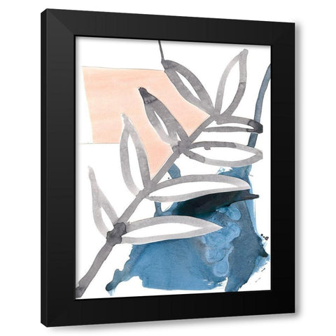 Oceana II Black Modern Wood Framed Art Print with Double Matting by Stramel, Renee W.