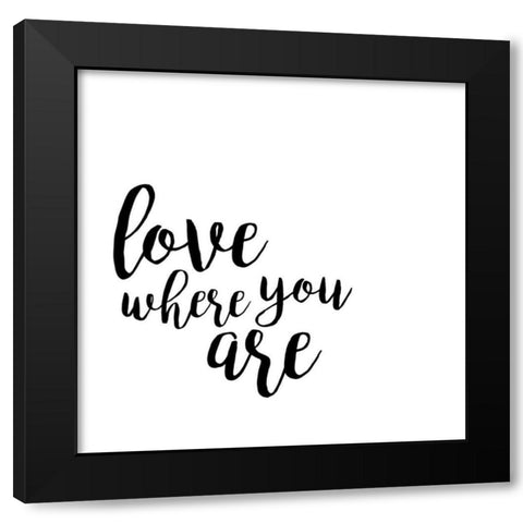 Quotable V Black Modern Wood Framed Art Print by Hambly, Anna