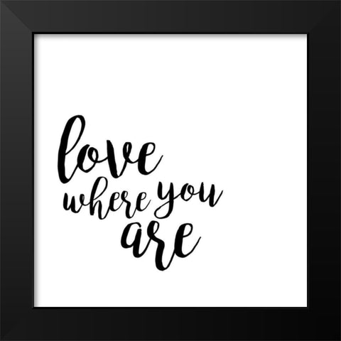 Quotable V Black Modern Wood Framed Art Print by Hambly, Anna