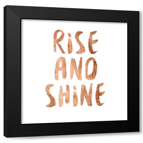 Power Quotes I Black Modern Wood Framed Art Print by Hambly, Anna