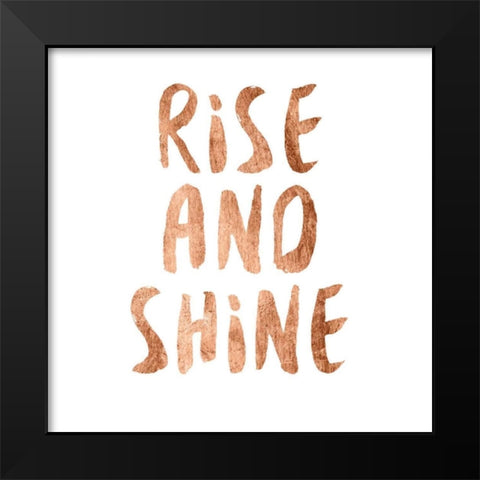 Power Quotes I Black Modern Wood Framed Art Print by Hambly, Anna
