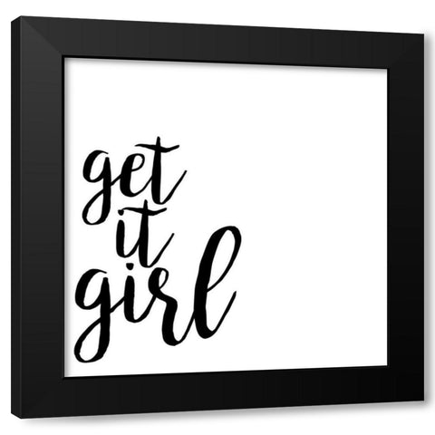 Power Quotes IV Black Modern Wood Framed Art Print by Hambly, Anna