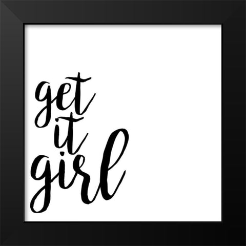 Power Quotes IV Black Modern Wood Framed Art Print by Hambly, Anna