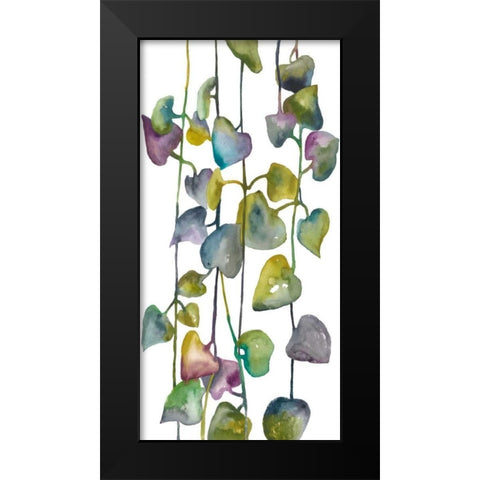 Climb I Black Modern Wood Framed Art Print by Zarris, Chariklia