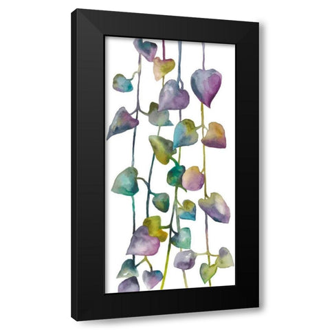 Climb II Black Modern Wood Framed Art Print with Double Matting by Zarris, Chariklia