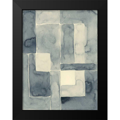 Blockade I Black Modern Wood Framed Art Print by Lam, Vanna