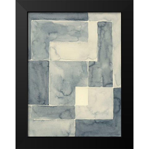 Blockade II Black Modern Wood Framed Art Print by Lam, Vanna