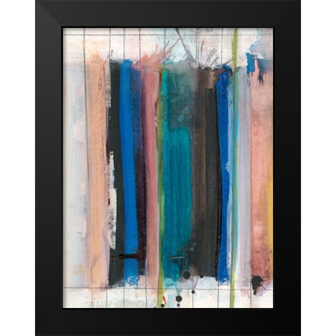 Art Notebook II Black Modern Wood Framed Art Print by Fuchs, Jodi