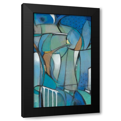 Rose Bud I Black Modern Wood Framed Art Print by OToole, Tim