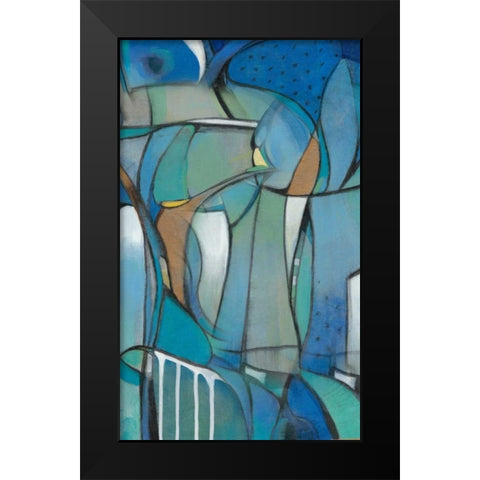 Rose Bud I Black Modern Wood Framed Art Print by OToole, Tim