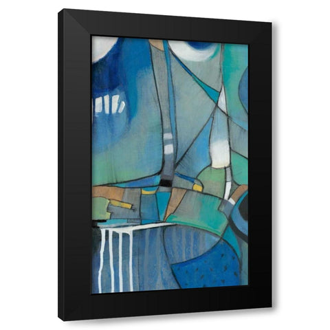 Rose Bud II Black Modern Wood Framed Art Print by OToole, Tim
