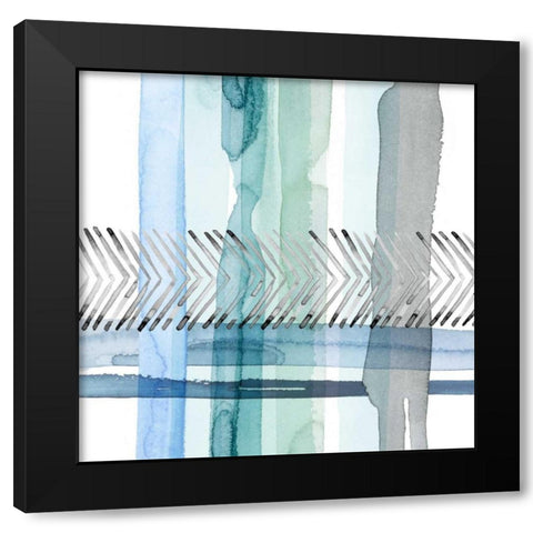 Cross Stitch I Black Modern Wood Framed Art Print with Double Matting by Popp, Grace