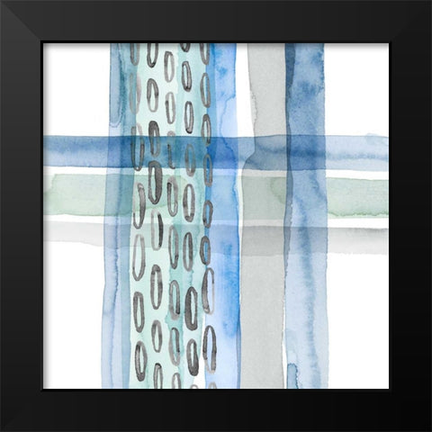 Cross Stitch IV Black Modern Wood Framed Art Print by Popp, Grace